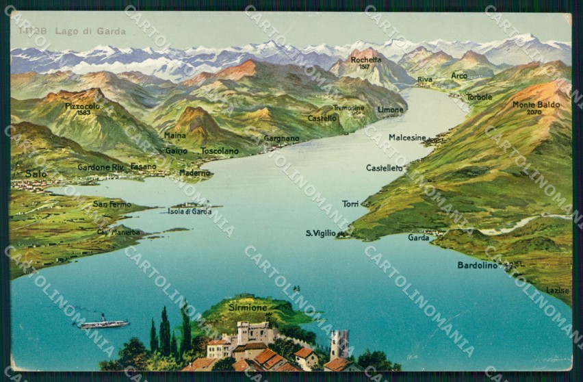Details About Brescia March Lake Garda Map Maps Postcard Mx1515 Show Original Title